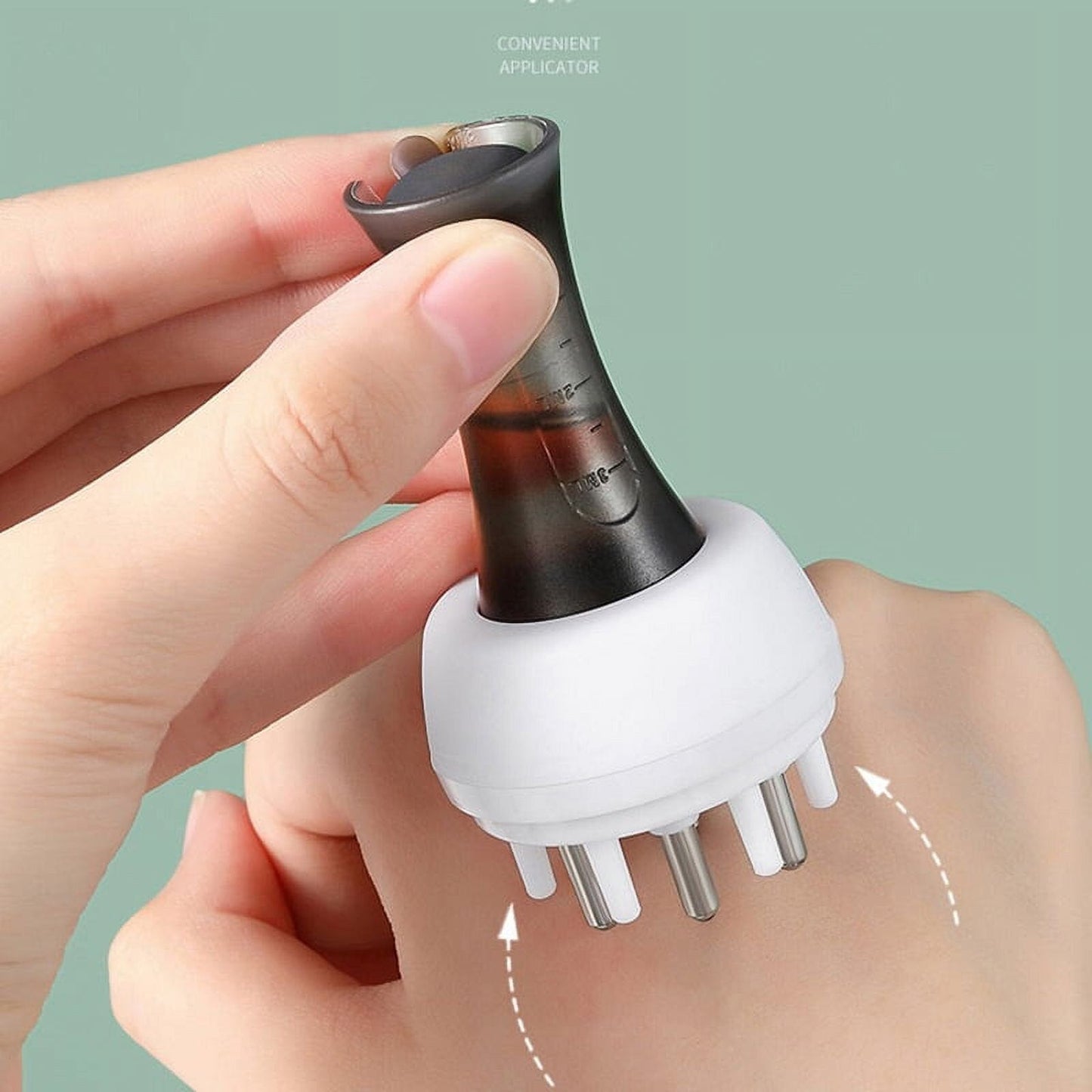 Applicateur d'Huile pour Cheveux - HairFlow™ - Noir & Blanc - Boucle Adore