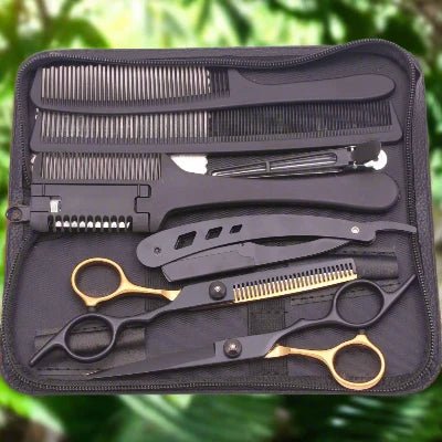 Ciseaux cheveux - HairScissorsPro™ - Doré - Boucle Adore