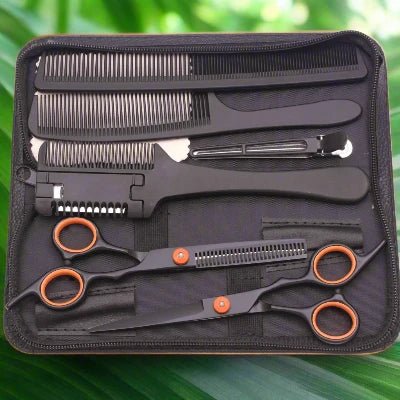 Ciseaux cheveux - HairScissorsPro™ - Orange - Boucle Adore