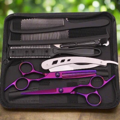 Ciseaux cheveux - HairScissorsPro™ - Rose - Boucle Adore