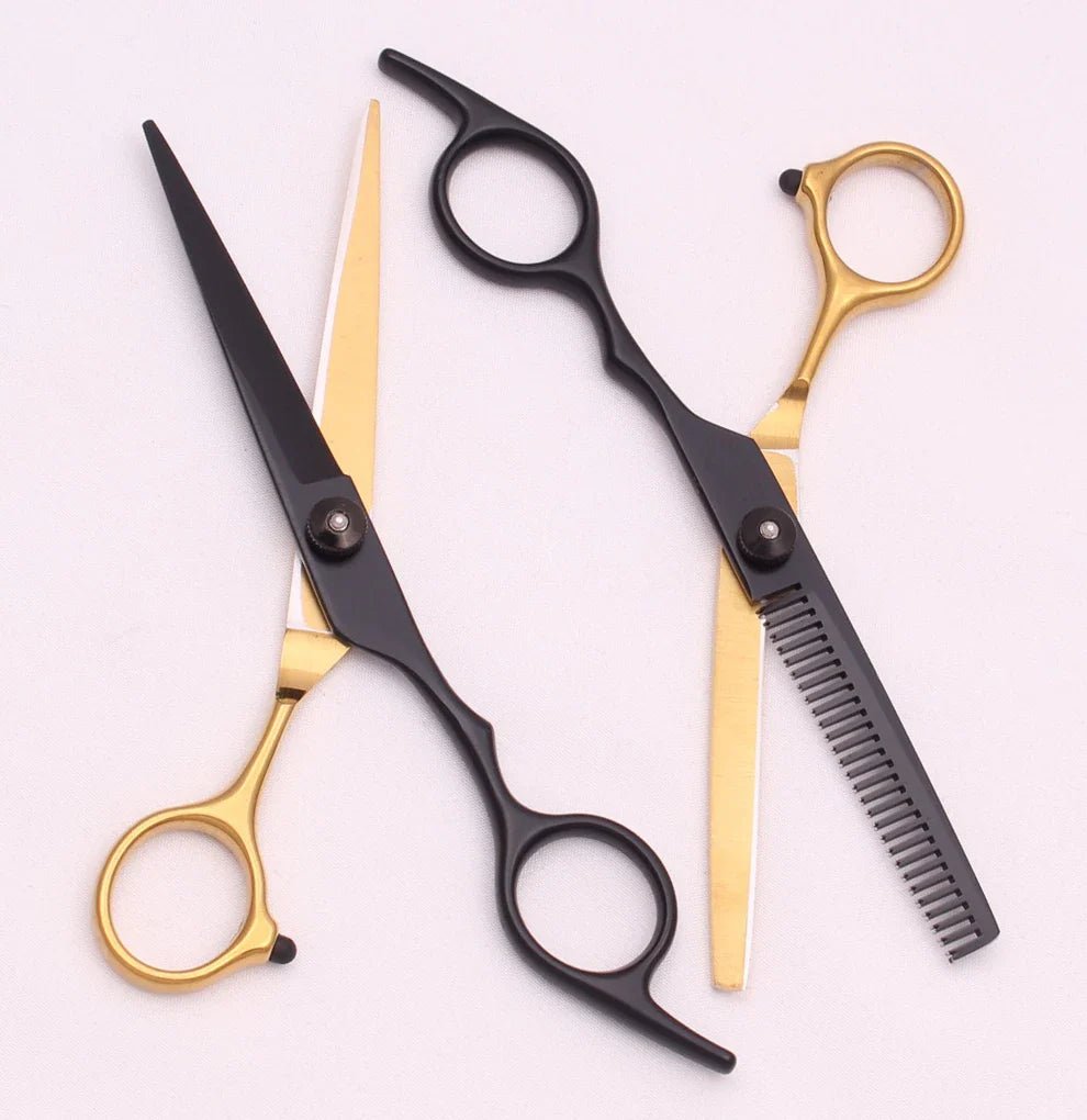 Ciseaux cheveux - HairScissorsPro™ - Doré - Boucle Adore